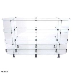 Gôndola Modulado em Vidro - 1,80 x 1,00 x 0,60 - 2
