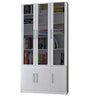 Estante de Livros 6 Portas com Portas Sup. Vidro Fume 12801282 Branco Foscarini - 1