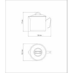 Fervedor Tramontina Solar em Aço Inox Fundo Triplo com Tampa 14 Cm 2 L Tramontina - 9