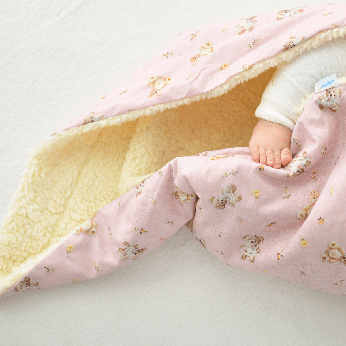 Manta Bebe Baby Joy Sherpa 70 Cm X 90 Cm: Ursa Rosa - 2