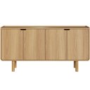 Ver mais imagens de Aparador Buffet para Sala de Jantar 4 Portas 160cm Orgânico Nordic A03 Hanover Roble - Lyam Decor