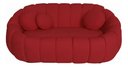 Ver imagem 2 de Namoradeira Concha Decorativa 190cm Sala Suede:vermelho/liso