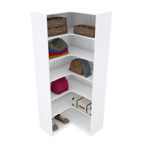 MÓDULO DE CANTO PARA CLOSET M218.2021.B (LOJA OU CASA) MUNDI MOVEIS