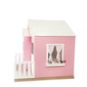 Casinha de Brinquedo Artesanal Janela Lateral Versátil com Cortinas Mdf Rosa/branco L12 - Criança Fe - 2