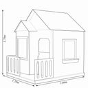 Ver imagem 4 de Casinha de Brinquedo Artesanal Janela Lateral Versátil com Cortinas Mdf Rosa/branco L12 - Criança Fe