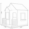 Casinha de Brinquedo Artesanal Janela Lateral Versátil com Cortinas Mdf Rosa/branco L12 - Criança Fe - 4