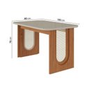 Ver imagem 4 de Conjunto de Jantar Mesa Tali 130cm e 4 Cadeiras Ema CabeCasa MadeiraOriginals Off White/Prata