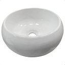 Ver imagem 2 de Cuba Lavabo Sobrepor Maresias Redonda Banheiro 36x15cm Branco Brilhante