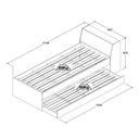 Ver imagem 4 de Cama Solteiro Bicama Com 2 Colchões Ditália Bb-28 Branco