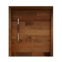 Ver imagem 1 de Porta Pivotante em Peroba Rosa Demolição C Puxador Metal Bronze 1,60 X 2,40 M L X a