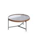 Ver imagem 1 de Mesa de Centro Aqua 71 Marmorizado Off White com Grafite - Imcal Moveis Imcal Móveis