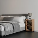 Ver imagem 2 de Estante Multiuso Freijó para Quarto Sala com Rodízio 40cm