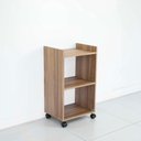 Ver imagem 5 de Estante Multiuso Freijó para Quarto Sala com Rodízio 40cm