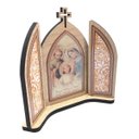 Ver imagem 2 de Capela Capelinha Tripla Sagrada Família 15 cm