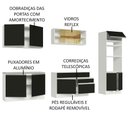 Ver imagem 5 de Armário de Cozinha Completa 310cm Branco Preto Glamy Madesa 01
