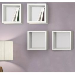 Nicho Decorativo Quadrado 31x31x15 Branco - 2