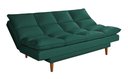 Ver imagem 4 de Sofá Cama Casal 3 Lugares Andorra Suede Verde 403 Império Estofados