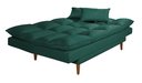 Ver imagem 5 de Sofá Cama Casal 3 Lugares Andorra Suede Verde 403 Império Estofados