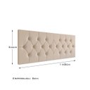 Ver imagem 2 de Cabeceira Elisa Cama de Casal 1.40 - Gt Magazine:areia