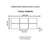 Cabeceira Modulada Casal padrão Facto fendi 1,50x0,60 cm - 6