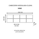 Ver imagem 6 de Cabeceira Estofada Modulada King Facto Pérola