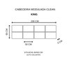 Cabeceira Estofada Modulada King Facto Pérola - 6