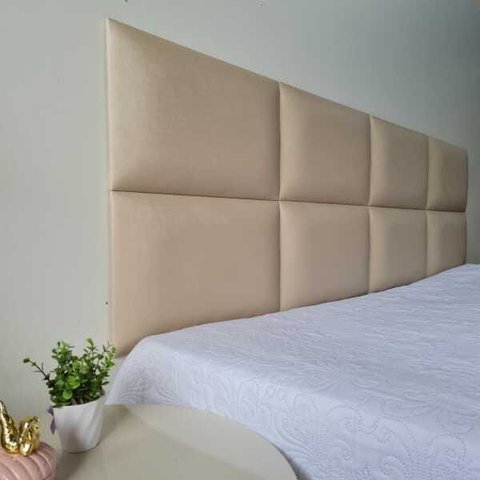 Cabeceira Estofada Modulada King Facto Pérola