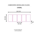Ver imagem 4 de Cabeceira Estofada Modulada Casal Padrão Facto Pérola