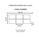 Ver imagem 4 de Cabeceira Estofada Modulada Casal Padrão Facto Pérola