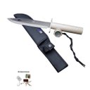 Ver imagem 1 de Faca Rambo Kit Sobrevivencia Camping Esportiva Caça - Prata Slk-a4