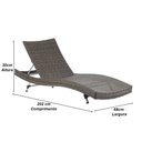 Ver imagem 7 de 2 Espreguiçadeiras Bona e Mesa Grécia com Chaise em Alumínio - Piscina, Jardim, Área - Pedra Ferro