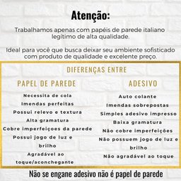 Papel De Parede Liso- Italiano Vinilico Tons Dourado, Ouro - 5