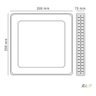 Plafon Sobrepor Gemini Acrílico Cristal Espelhado 28x28 12w - 5