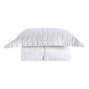 Ver imagem 2 de Kit Colcha Cobre Leito Cama Solteiro 2 Peças 300 Fios Porta Travesseiro Matelado Várias Cores Branco