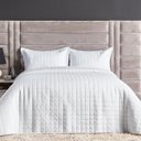 Ver imagem 1 de Kit Colcha Cobre Leito Cama Solteiro 2 Peças 300 Fios Porta Travesseiro Matelado Várias Cores Branco