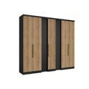 Ver imagem 1 de Guarda Roupa Casal Selecto 6 Portas Preto Capuccino - Thb Móveis