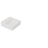 Cuba De Apoio Quadrada Branca 410x410x14,5 ZT-8054 Alca - 1