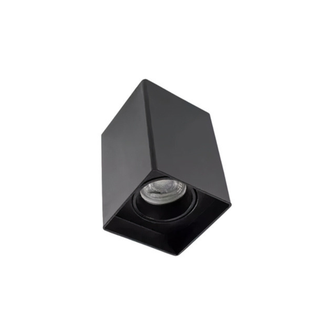 Kit 23 Spot de Sobrepor Quadrat C/23 Lâmpada Led Mr16 Oferta - Preto - Branco Frio - 110v/220v
