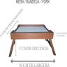 Mesa Bandeja para Servir Café Da Manhã Na Cama - MDF - 9