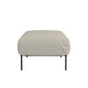 Ver imagem 3 de Puff Chaise Industrial Basileia 74cm Yescasa Veludo Tx Bege Castor