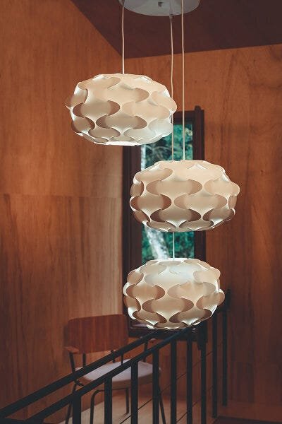 Lustre com 3 Pendentes Ipanema - Branca - 3-2510 - 2