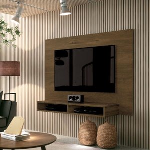Painel para Tv Marrom Fox Nogal - Edn Móveis