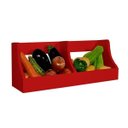 Ver imagem 7 de Fruteira Suspensa de Parede Prateleira Porta Legumes Cozinha em Madeira Vermelho Laca