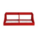 Ver imagem 4 de Fruteira Suspensa de Parede Prateleira Porta Legumes Cozinha em Madeira Vermelho Laca