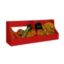Ver imagem 6 de Fruteira Suspensa de Parede Prateleira Porta Legumes Cozinha em Madeira Vermelho Laca
