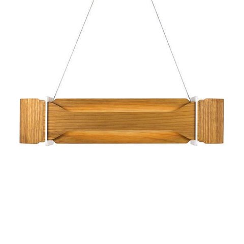Lustre Pendente em Madeira - Genki -70cm