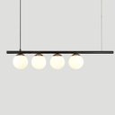 Ver imagem 2 de Lustre Pendente Figo com 4 Globos Esfera de Vidro - Preto/Cobre - 4-2620-3-10