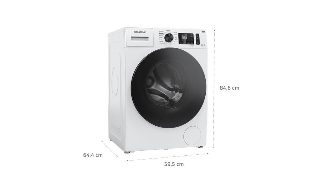 Lava e Seca Brastemp 10kg/6kg branca com Smart Sensor, Lavar com Vapor e Função Secagem - BNO10AB 22 - 6