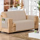 Ver imagem 2 de Protetor De Sofá 2 E 3 Lugares Com Porta Objeto Avelã