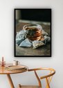 Ver imagem 1 de Quadro Decorativo Xícara Chá Sachês - 70x50cm:moldura Preta